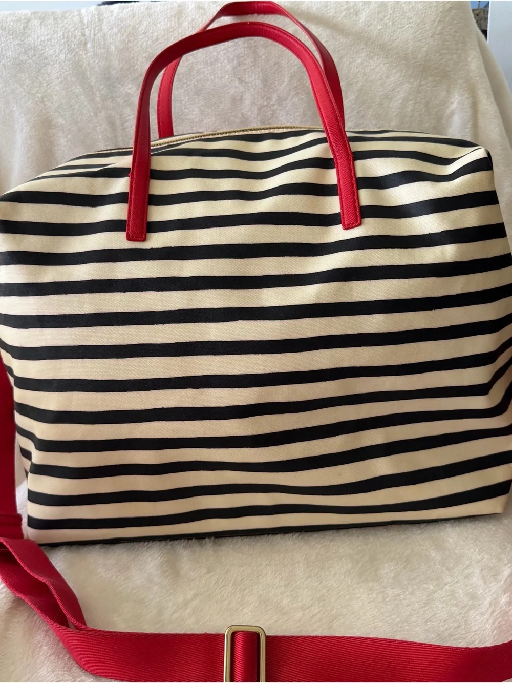 Kate Spade New York  Duffle Bag Striped Large Weekender Travel Tote